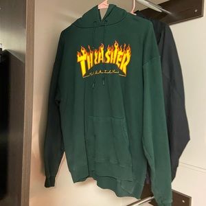 Forest Green Thrasher Magazine Hoodie